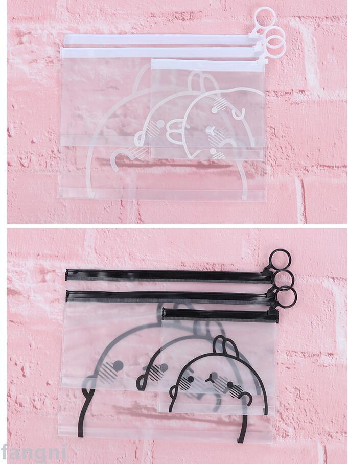 Stationery cute pull side storage bag environmental pvc file bag bill data bag pen bag cosmetics store