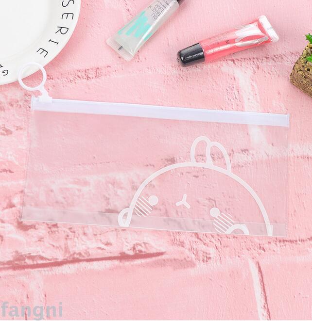 Stationery cute pull side storage bag environmental pvc file bag bill data bag pen bag cosmetics store