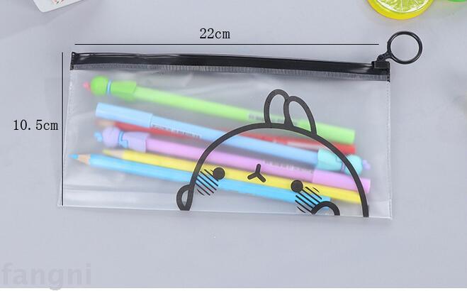 Stationery cute pull side storage bag environmental pvc file bag bill data bag pen bag cosmetics store