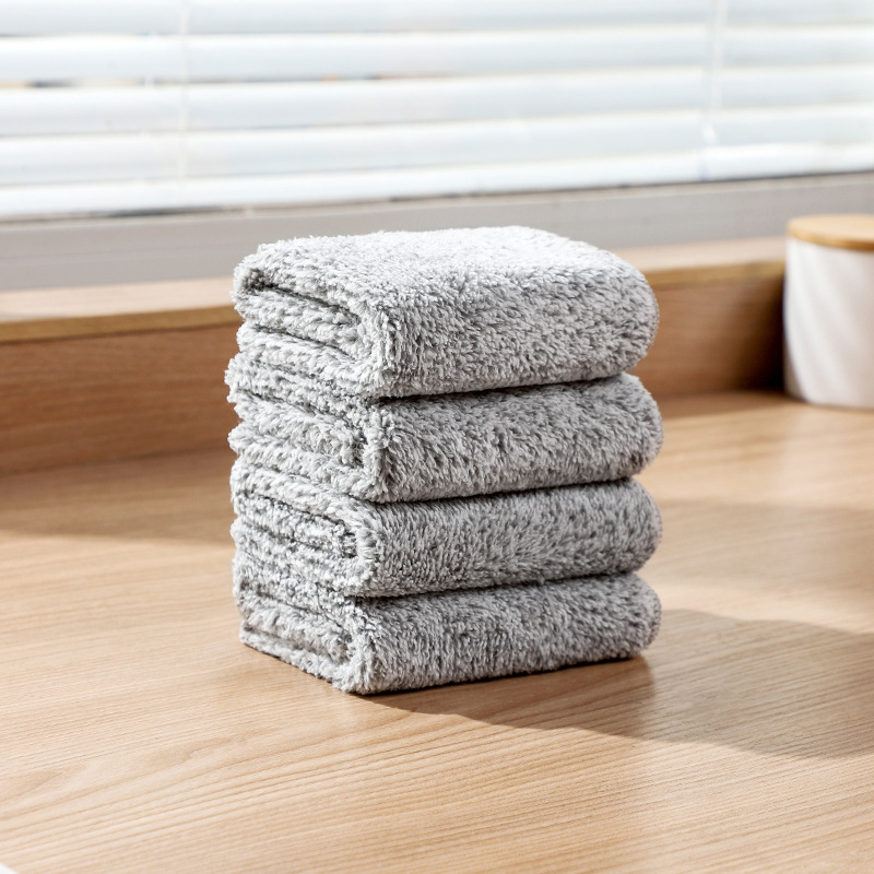 Bamboo Charcoal Rag Kitchen Oilproof Decontamination Thickened Dish Towel Dishwashing Rag to Clean a Table Absorbent Oil Removal Easy to Clean