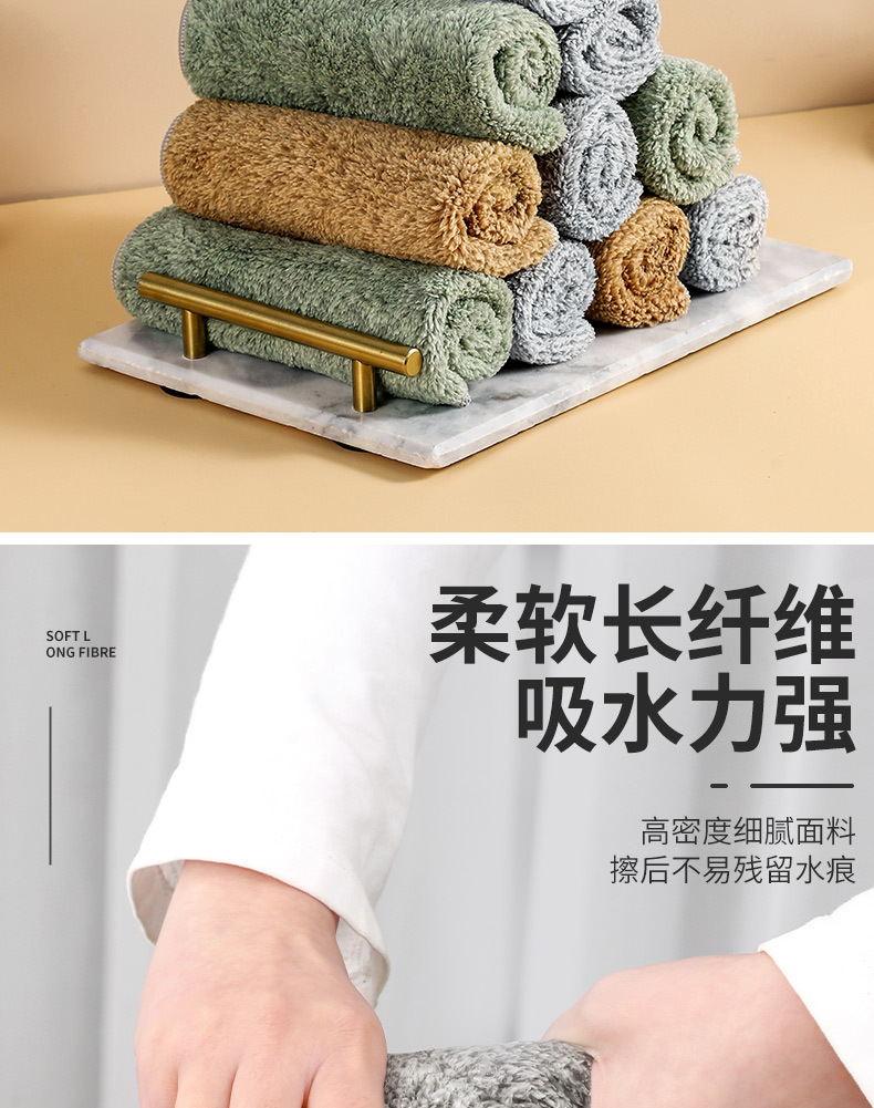 Bamboo Charcoal Rag Kitchen Oilproof Decontamination Thickened Dish Towel Dishwashing Rag to Clean a Table Absorbent Oil Removal Easy to Clean