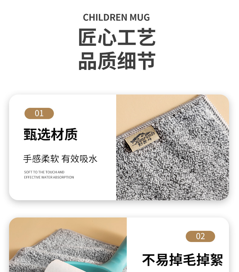 Bamboo Charcoal Rag Kitchen Oilproof Decontamination Thickened Dish Towel Dishwashing Rag to Clean a Table Absorbent Oil Removal Easy to Clean