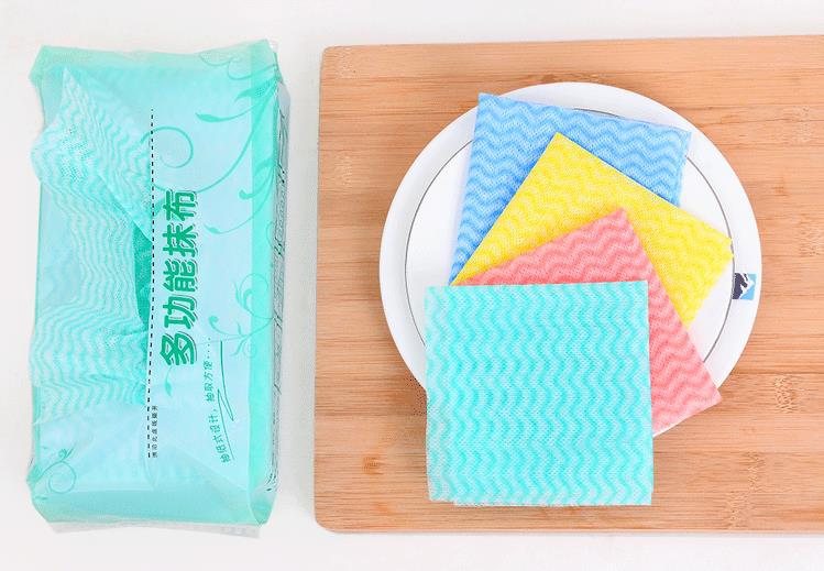Disposable Non-Woven Disposable Rag Kitchen Lazy Dishcloth Removable Dish Towel Cleaning Cloth