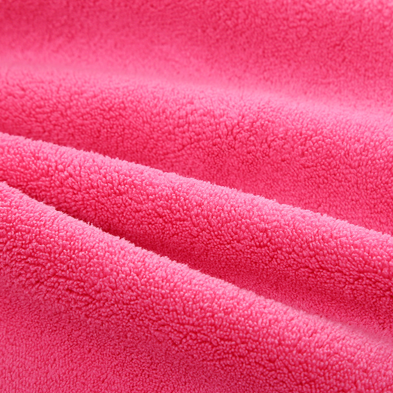 Wholesale Coral Fleece Towel for Wiping Cars Double-Sided Fleece Car Wash Thickened Absorbent Kitchen Cleaning Hand Cleaning Towel Hanging 30*40