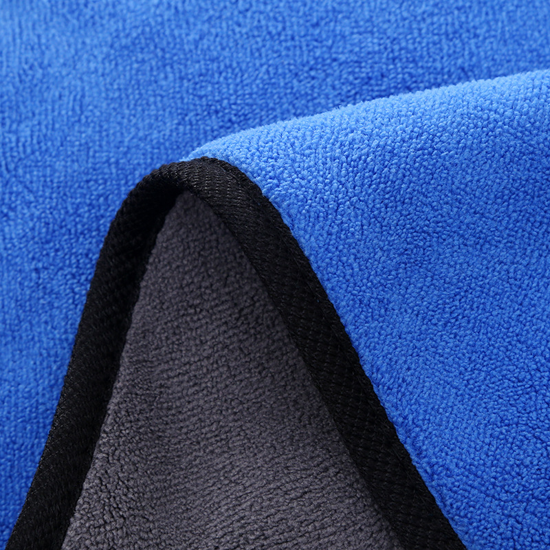 Wholesale Coral Fleece Towel for Wiping Cars Double-Sided Fleece Car Wash Thickened Absorbent Kitchen Cleaning Hand Cleaning Towel Hanging 30*40