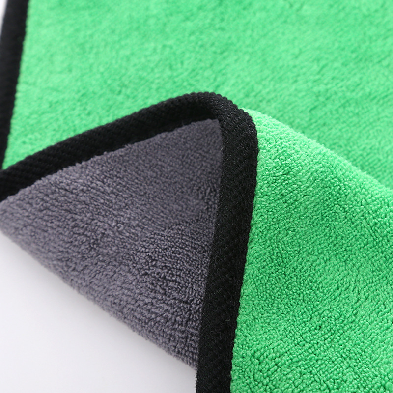Wholesale Coral Fleece Towel for Wiping Cars Double-Sided Fleece Car Wash Thickened Absorbent Kitchen Cleaning Hand Cleaning Towel Hanging 30*40