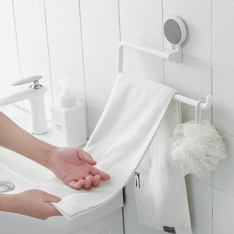 Creative Kitchen Roll Stand Bathroom Hand Cleaning Towel Rack Seamless Stickers Rack Hole-Free Lazy Rag Towel Rack
