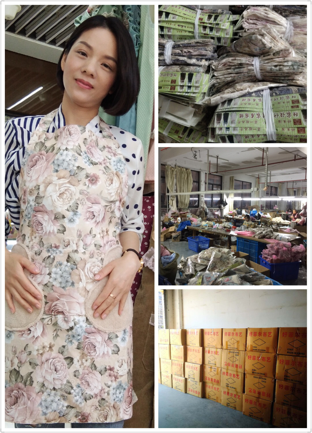 Korean style kitchen towel apron double layer waterproof rural style can wipe hand apron anti - oil and anti - pollution apron