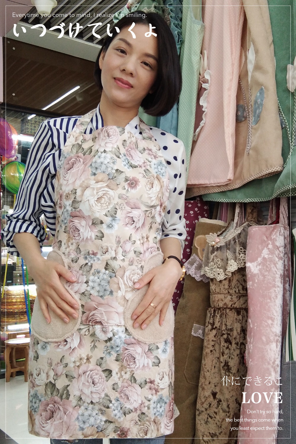 Korean style kitchen towel apron double layer waterproof rural style can wipe hand apron anti - oil and anti - pollution apron