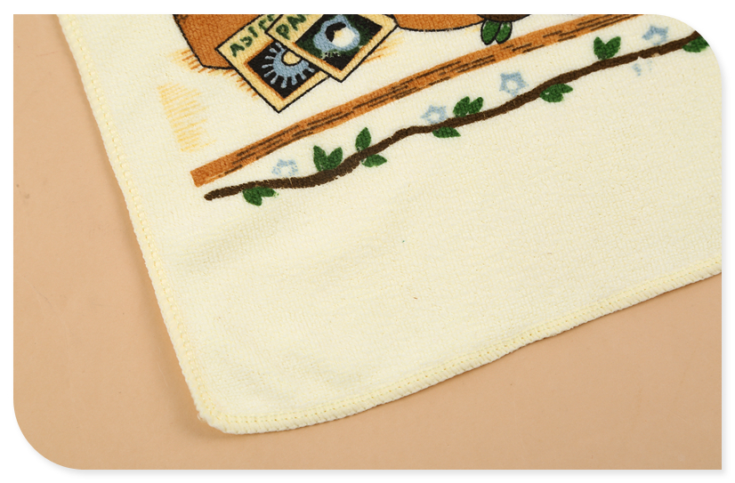 Factory direct sale ultra fine print tea towel flower fruit teapot tea towel kitchen towel.