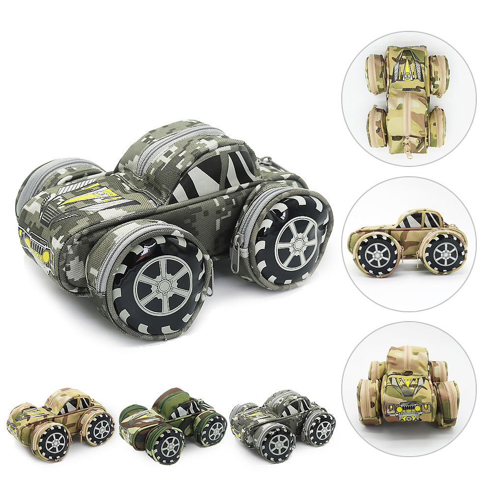 Pen bag creative high - capacity camouflage ultra -speed SUV password lock stationery bag pencil cartoon writing case