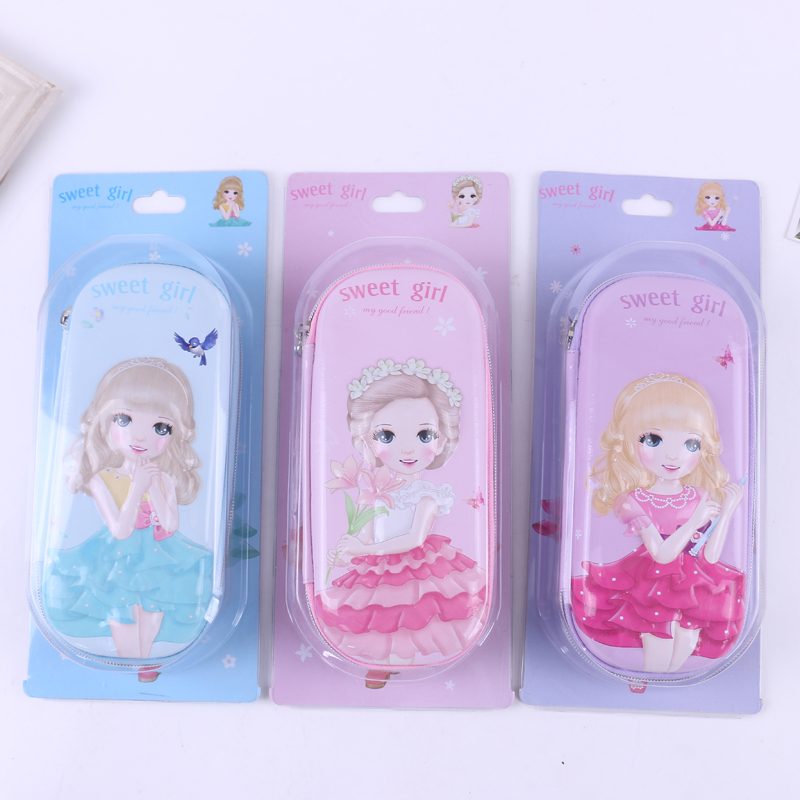 Manufacturers direct marketing sweetheart girl design fashion primary and secondary school students pen bag stationery bag color design variety