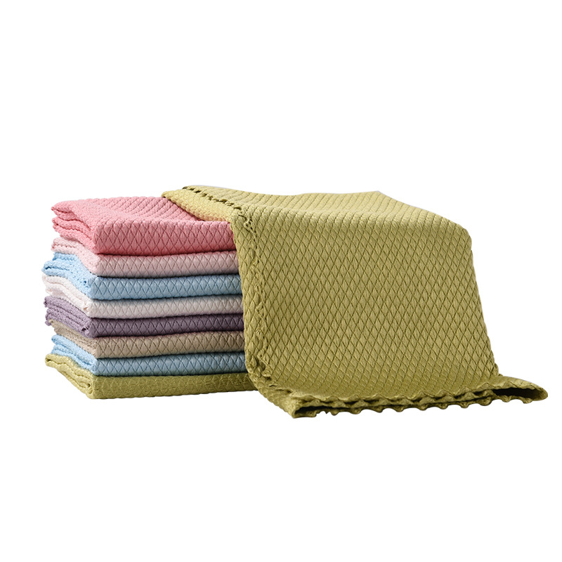 Window Cleaning Waterless Marking Cloth Thickened Kitchen Dishcloth Cleaning Towel Absorbent Wipe Table Scouring Pad Scale Rag