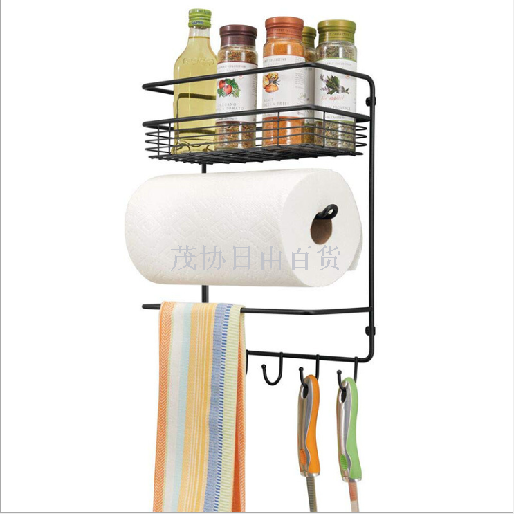 Multi-function kitchen paper towel is worn to defend bath household to store content to wear hole side wall is hanged  
