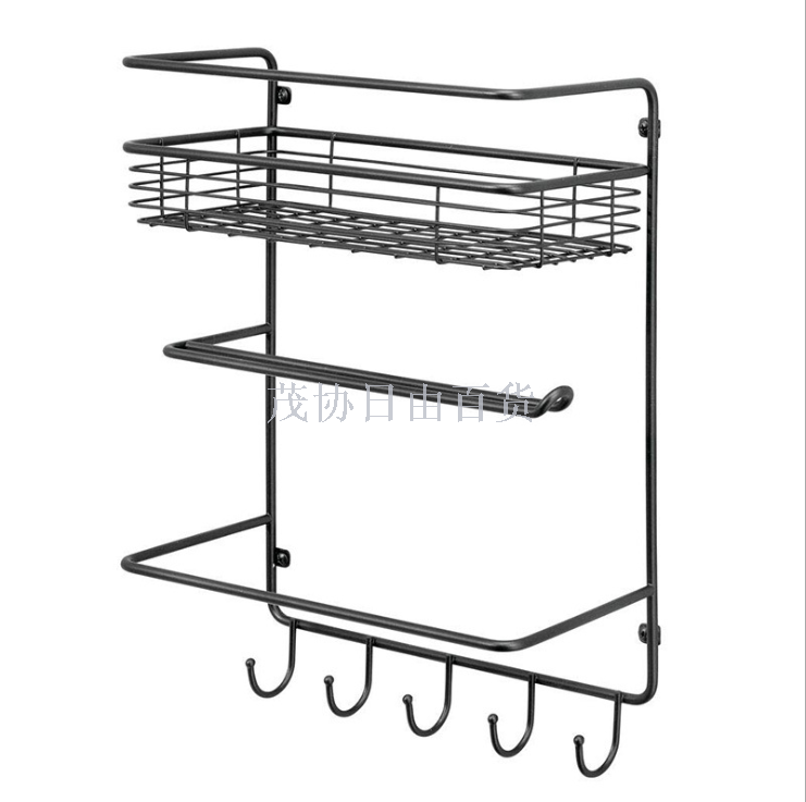 Multi-function kitchen paper towel is worn to defend bath household to store content to wear hole side wall is hanged  