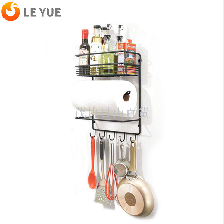 Multi-function kitchen paper towel is worn to defend bath household to store content to wear hole side wall is hanged  