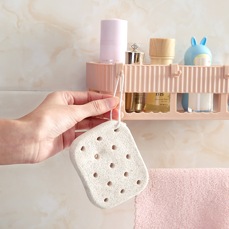Bathroom and kitchen storage rack towel towel rack multi-functional cosmetics wash and care products shelving
