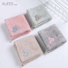 Factory Direct Sales Coral Fleece Hanging Hand Towel Kids' Towel Cartoon Kitchen Bathroom Home Small Square Towel Wholesale