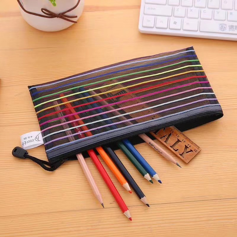 Specification Document Multi-document Note bag seven rainbow stripe zipper Stationery bag material pen bag can be customized batch Specification Document Multi-document Note bag seven rainbow stripe zipper Stationery bag material pen bag can be customized batch