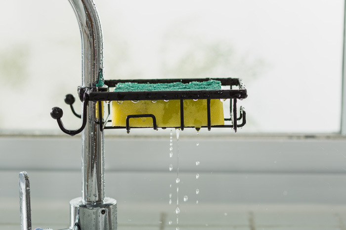 Tap water rack sink for household kitchen supplies sink sponge towel rack without holes