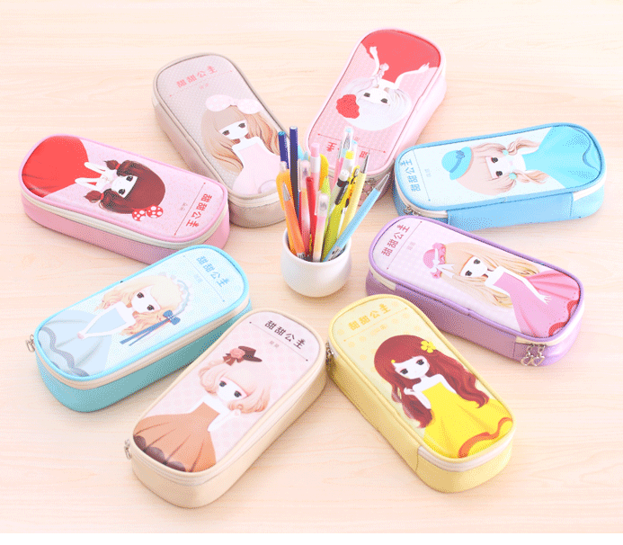 Student pencil bag stationery bag multi-functional pencil bag PU pen bag stationery bag produced and sold by ourselves Student pencil bag stationery bag multi-functional pencil bag PU pen bag stationery bag produced and sold by ourselves