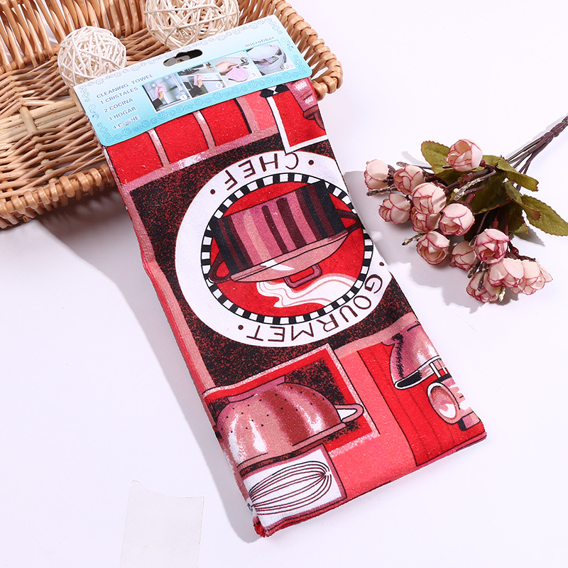 Dishcloth cleaning towel housekeeping kitchen hotel restaurant kitchen cleaning towel cleaning power strong absorbent power strong wholesale