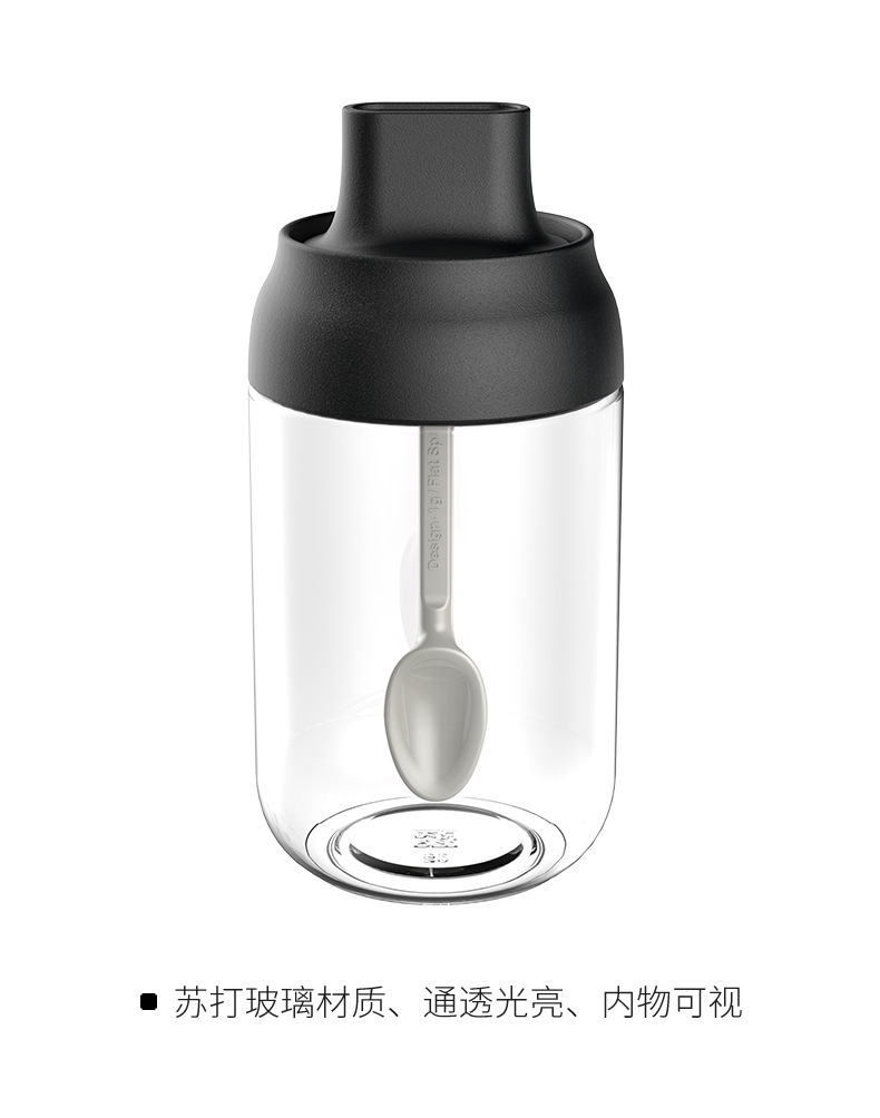moistureproof seasoning bottle sealed glass seasoning bottle cap spoon integrated salt control pot oil pot seasoning pot moistureproof seasoning bottle sealed glass seasoning bottle cap spoon integrated salt control pot oil pot seasoning pot
