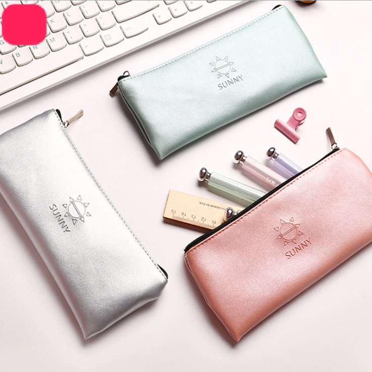 PU pen bag stationery bag suggested pencil bag student storage bag examination information bag pencil bag