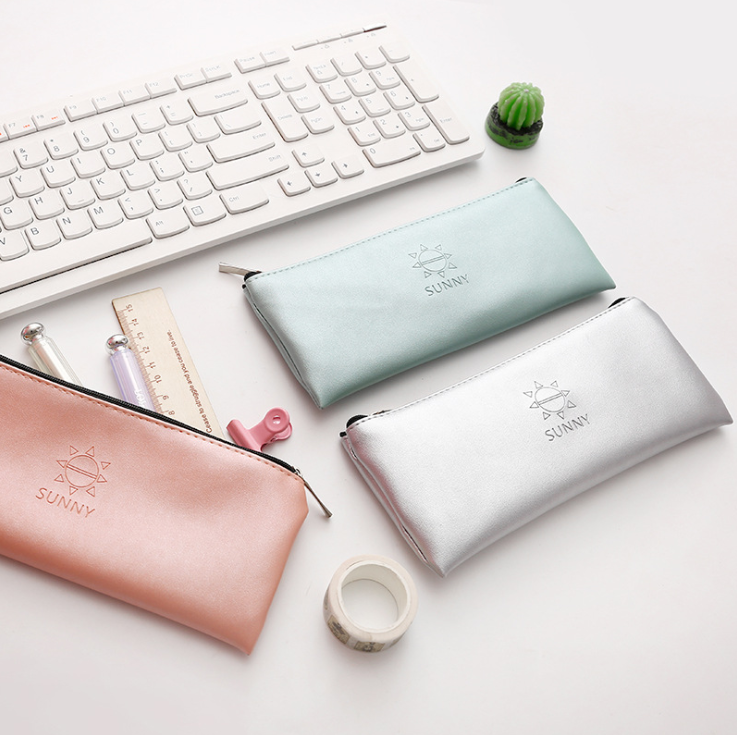 PU pen bag stationery bag suggested pencil bag student storage bag examination information bag pencil bag