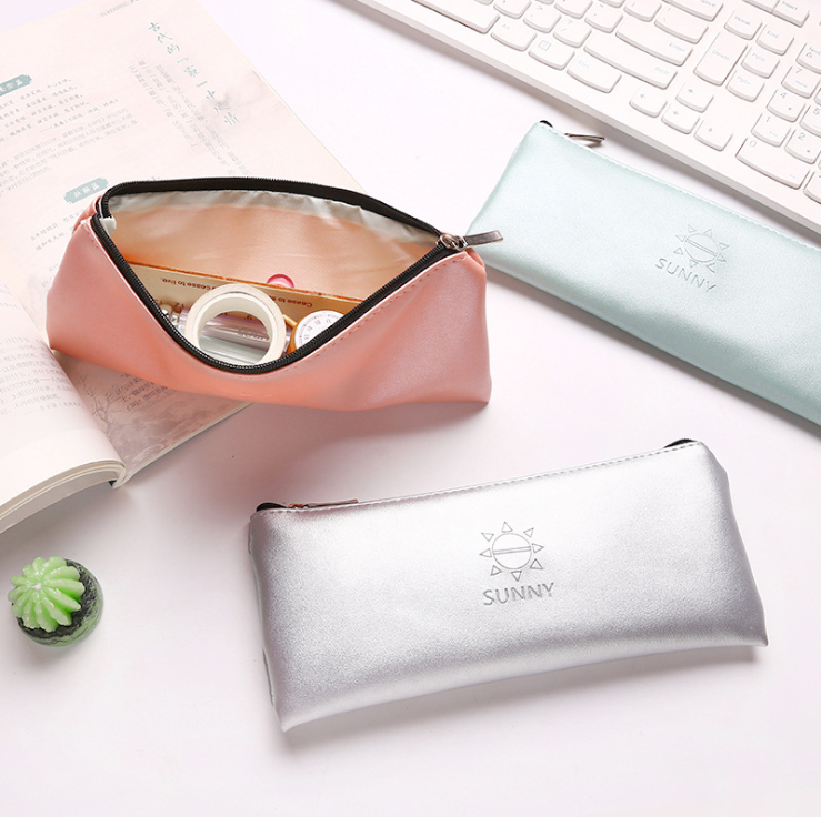PU pen bag stationery bag suggested pencil bag student storage bag examination information bag pencil bag