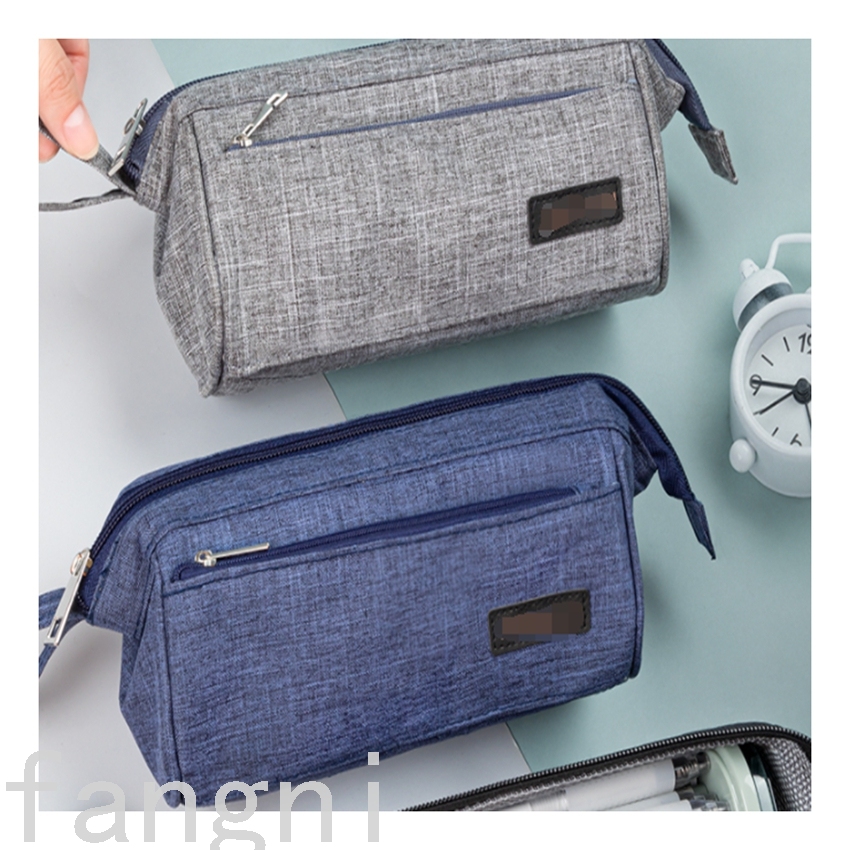 Large Capacity Male And Female Primary And Secondary School Students New Zipper Multi-Layer Pen Bag Stationery Case