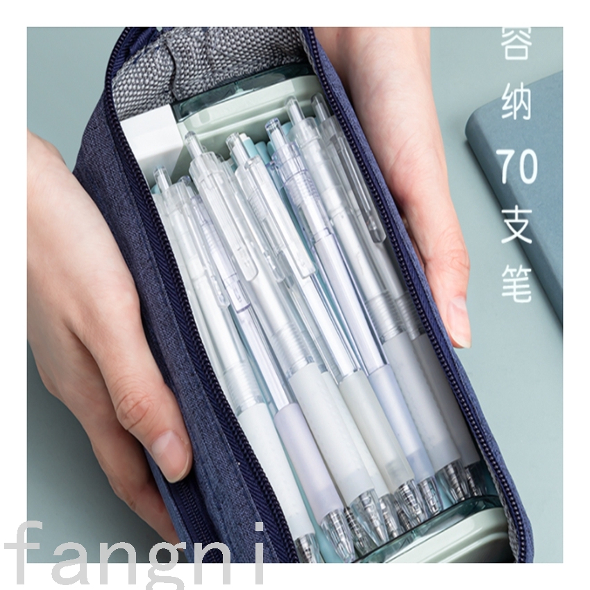 Large Capacity Male And Female Primary And Secondary School Students New Zipper Multi-Layer Pen Bag Stationery Case Large Capacity Male And Female Primary And Secondary School Students New Zipper Multi-Layer Pen Bag Stationery Case