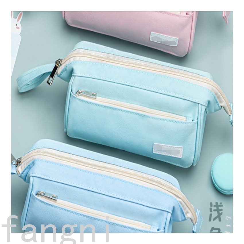 Large Capacity Male And Female Primary And Secondary School Students New Zipper Multi-Layer Pen Bag Stationery Case Large Capacity Male And Female Primary And Secondary School Students New Zipper Multi-Layer Pen Bag Stationery Case