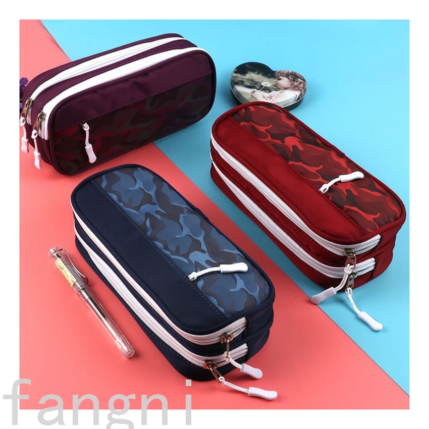 Male Female Primary and Secondary School Students New Zipper Multi-Layer Pen Bag Stationery Case Buggy Bag Pencil Box Male Female Primary and Secondary School Students New Zipper Multi-Layer Pen Bag Stationery Case Buggy Bag Pencil Box