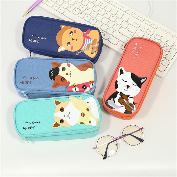 Love never forget series double zipper pen bag