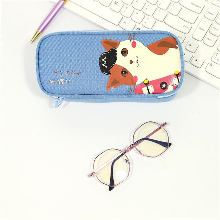Love never forget series double zipper pen bag