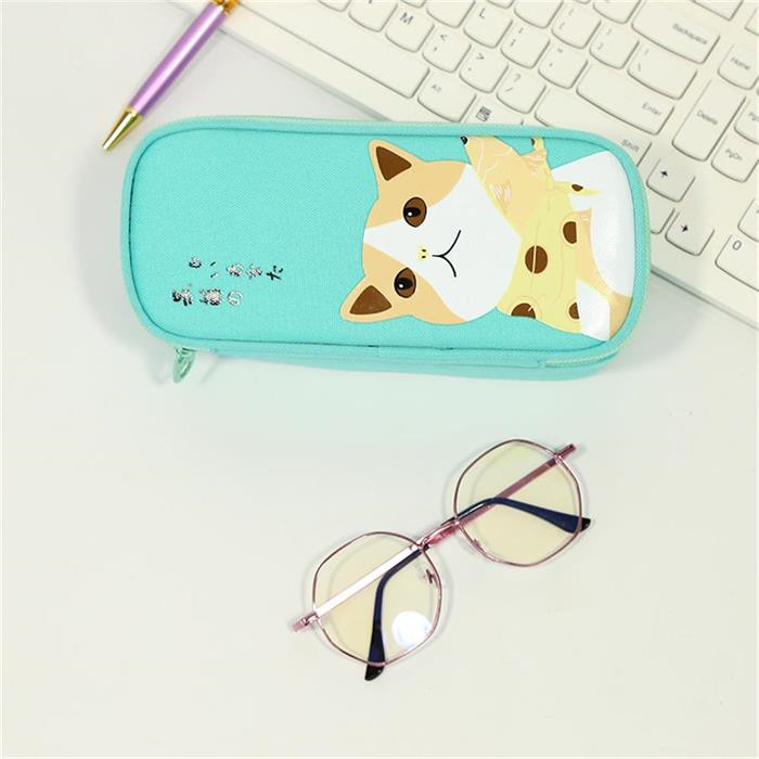 Love never forget series double zipper pen bag