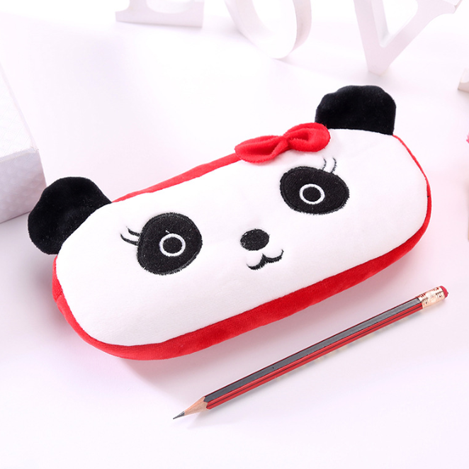 Plush pen bag Cartoon pencil bag pencil bag stationery bag student pencil box writing case children&#039;s bag