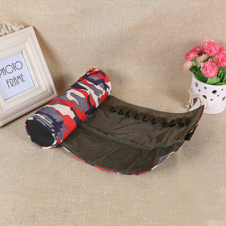 Camouflage round pen bag, stationery bag in small felt fresh flower pencil bag students pen bag manufacturers shot wholesale