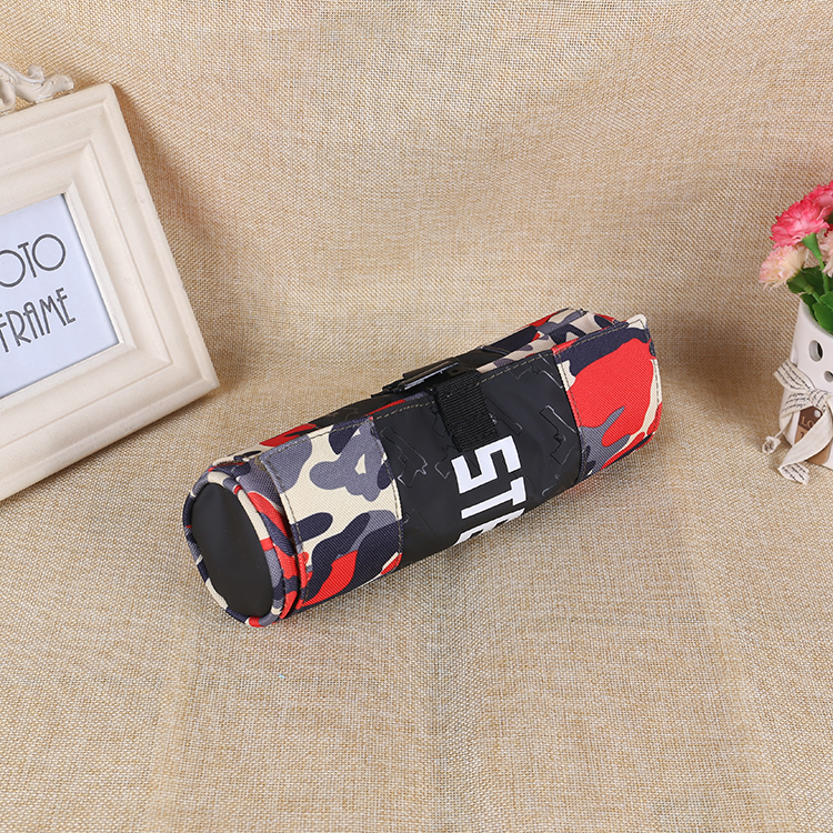 Camouflage round pen bag, stationery bag in small felt fresh flower pencil bag students pen bag manufacturers shot wholesale