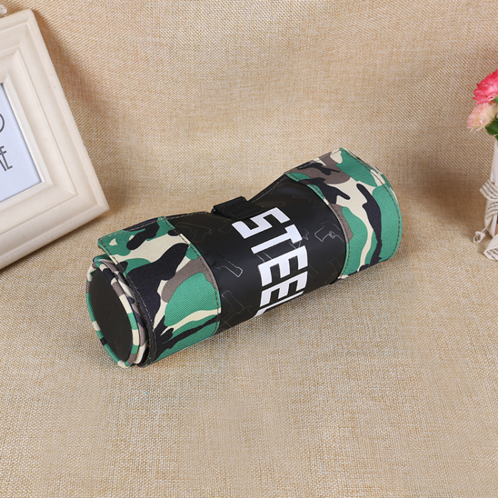 Camouflage round pen bag, stationery bag in small felt fresh flower pencil bag students pen bag manufacturers shot wholesale
