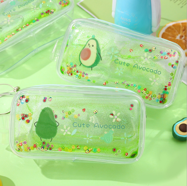 Fat bag avocado pencil bag fruit pen bag large capacity pencil bag stationery bag