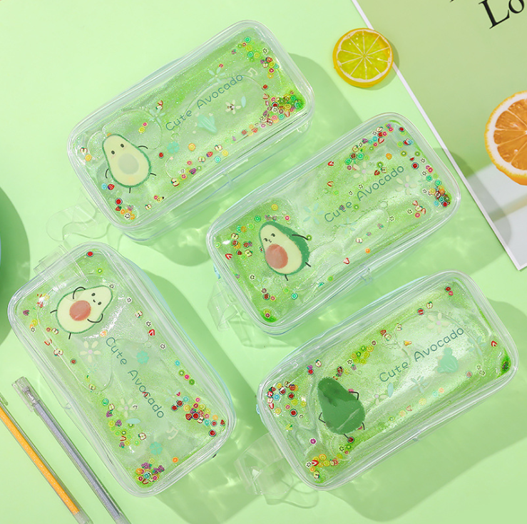 Fat bag avocado pencil bag fruit pen bag large capacity pencil bag stationery bag