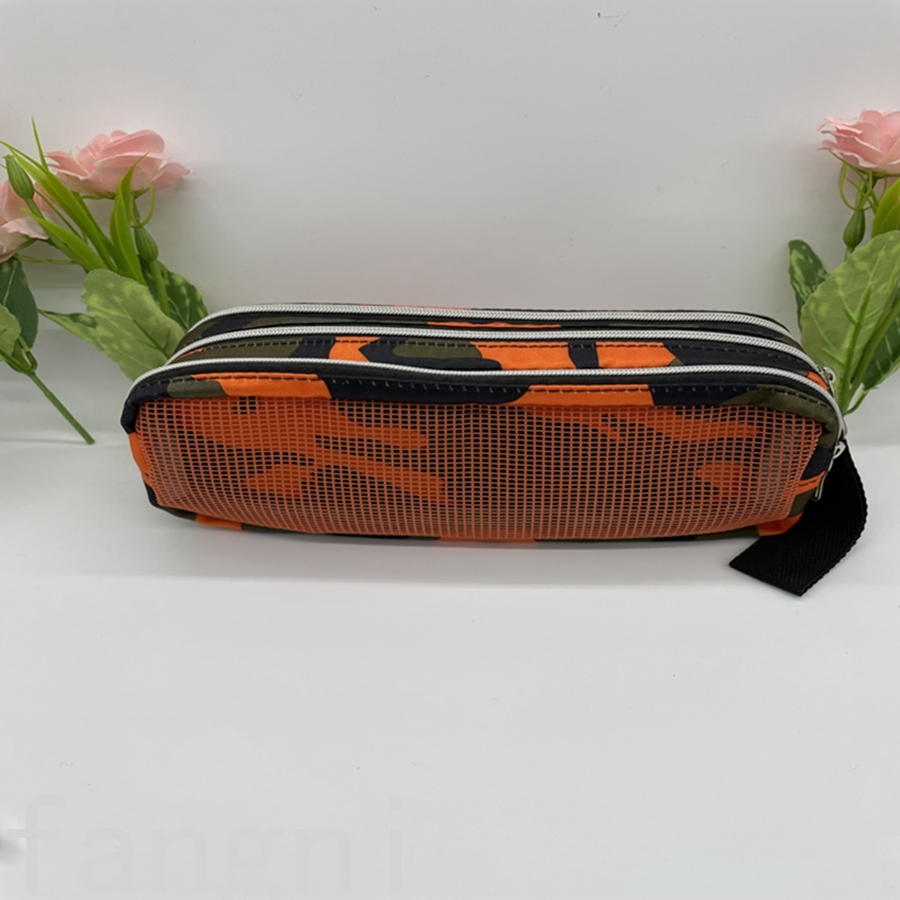 Mi Cai Male and Female Primary and Secondary School Students New Zipper Multi-Layer Pen Bag Stationery Case