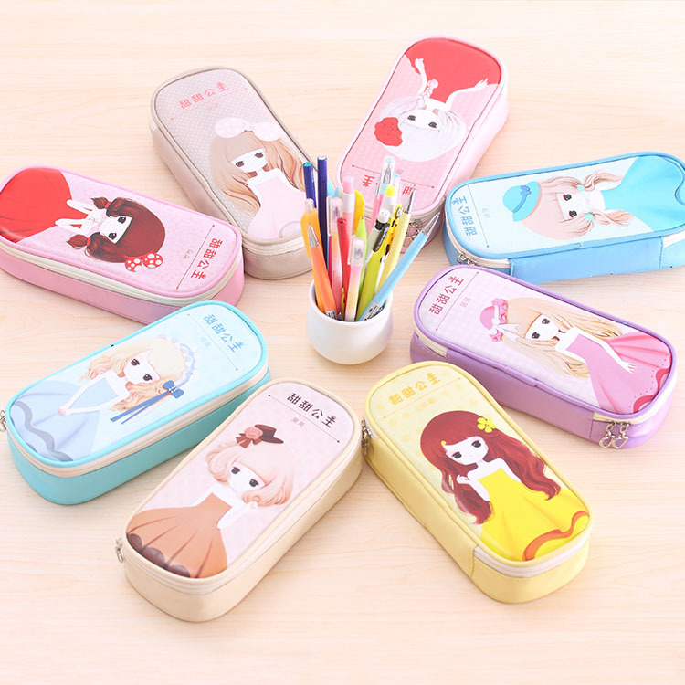 Cartoon Pencil Case Stationery Case Pencil Bag Pencil Case Student Pencil Case Pencil Case Pu Pen Bag Pencil Case