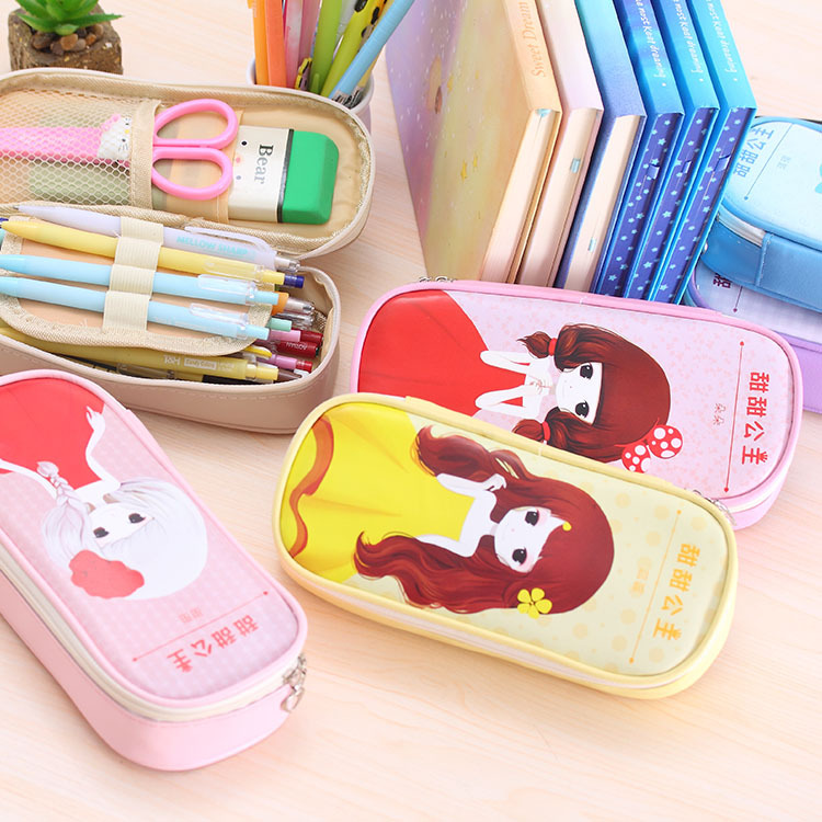Cartoon Pencil Case Stationery Case Pencil Bag Pencil Case Student Pencil Case Pencil Case Pu Pen Bag Pencil Case