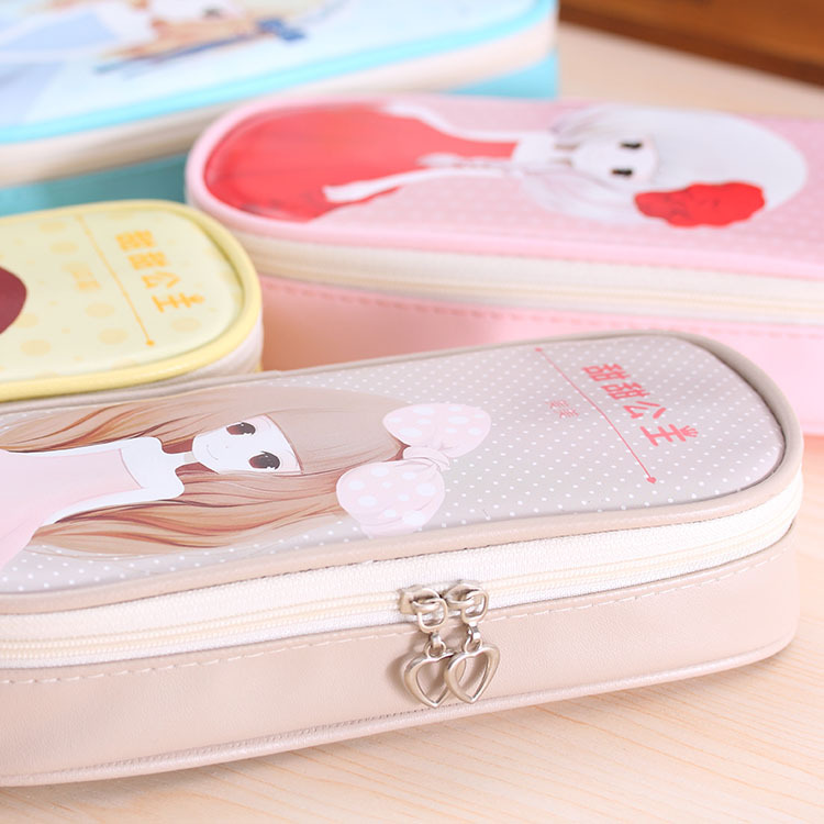 Cartoon Pencil Case Stationery Case Pencil Bag Pencil Case Student Pencil Case Pencil Case Pu Pen Bag Pencil Case