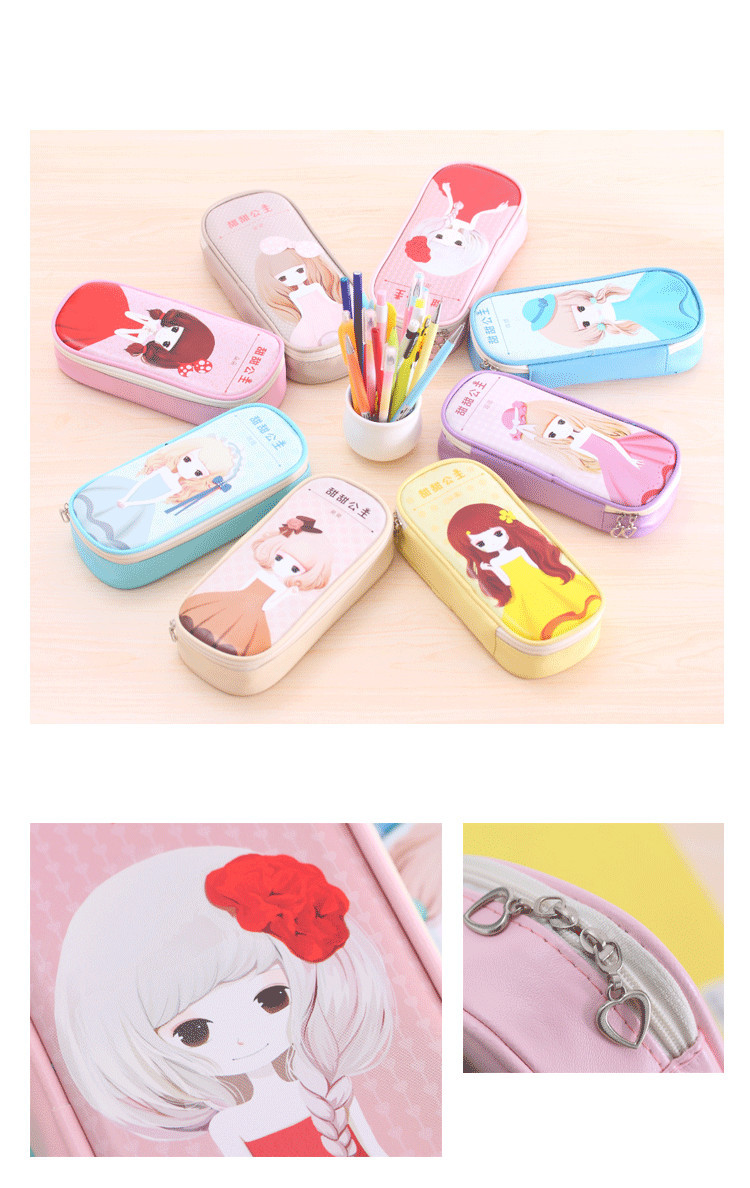 Cartoon Pencil Case Stationery Case Pencil Bag Pencil Case Student Pencil Case Pencil Case Pu Pen Bag Pencil Case