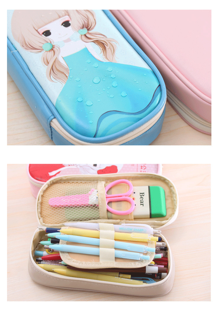 Cartoon Pencil Case Stationery Case Pencil Bag Pencil Case Student Pencil Case Pencil Case Pu Pen Bag Pencil Case