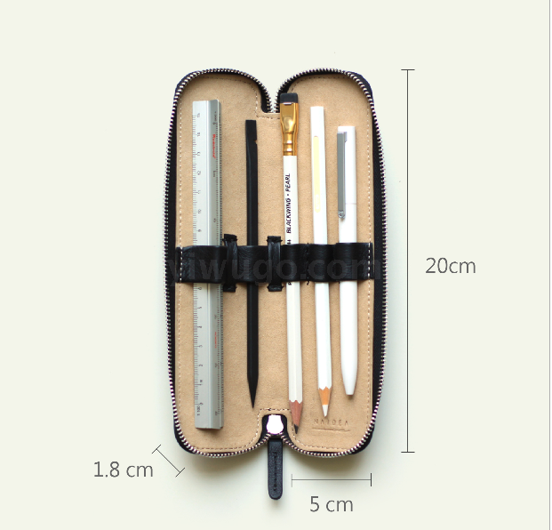 Pen bag writing case business pen bag creative pen bag art pen bag original retro